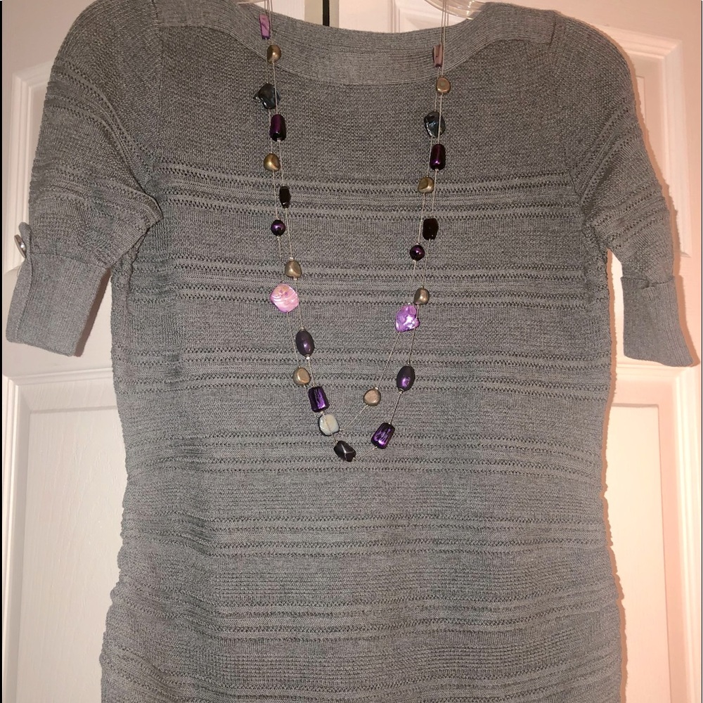 Apt 9 Gray Fitted Sweater